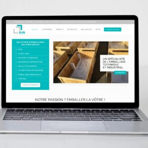 realisation BOOSTACOM-agence de communication digitale- site AJM EMBALLAGES