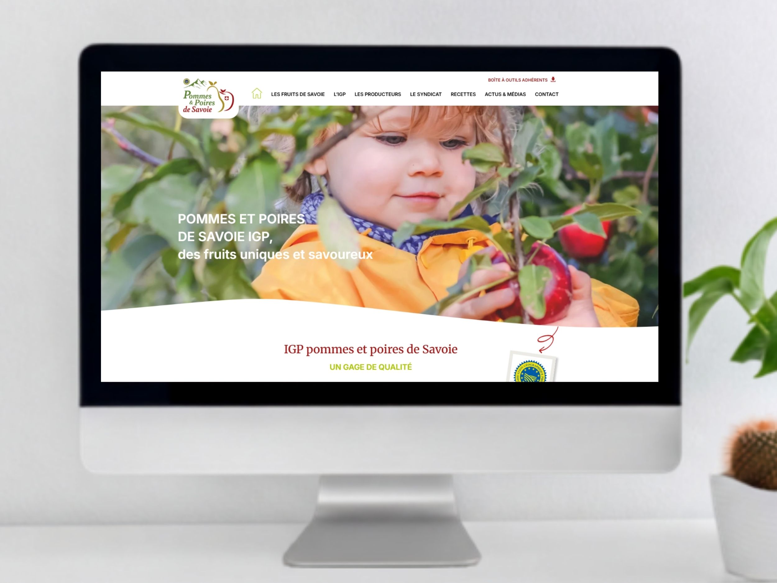 realisation BOOSTACOM-agence de communication digitale- site POMMES POIRES DE SAVOIE IGP