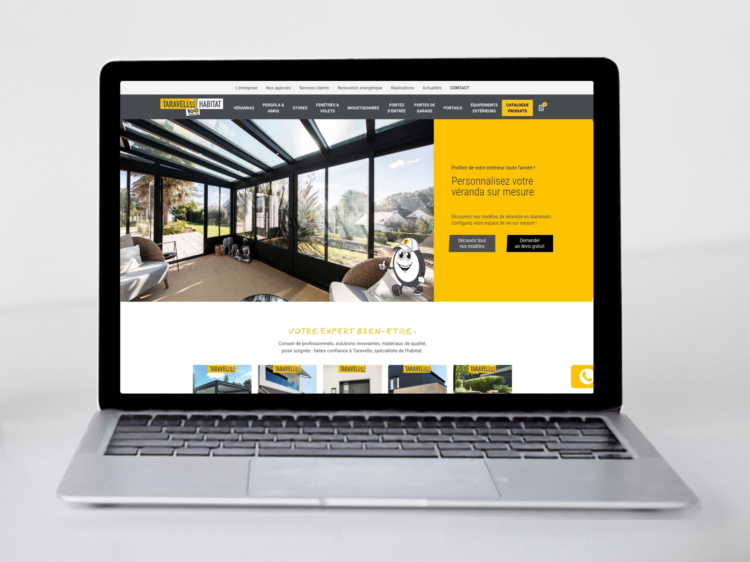 realisation BOOSTACOM-agence de communication digitale- site taravello habitat