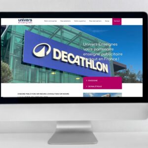 realisation BOOSTACOM-agence de communication digitale - site univers enseignes