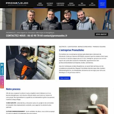 ENTREPRISE promaxelec - realisation Boostacom
