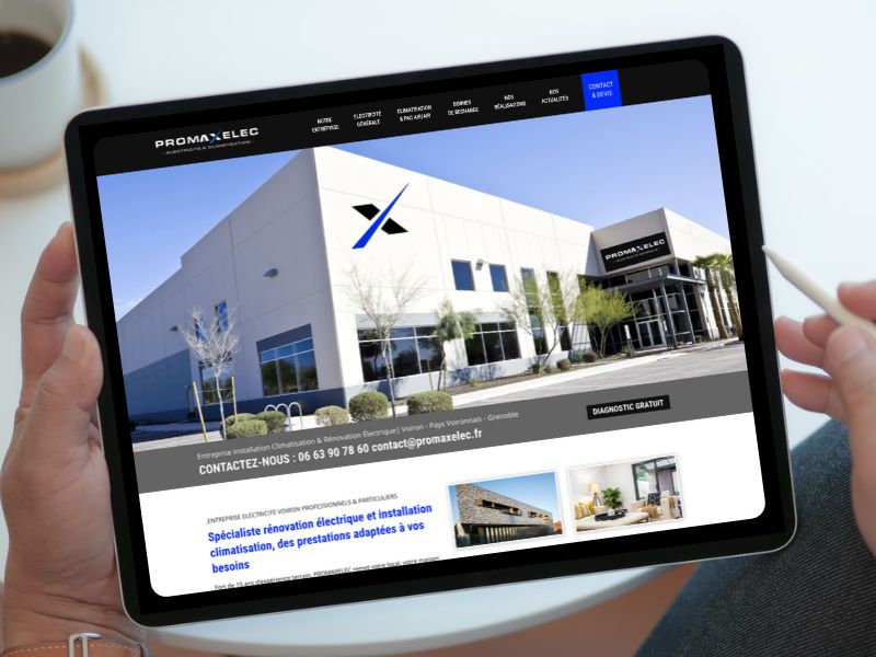 Promaxelec-creation site internet par Boostacom